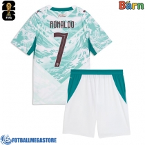 Fotballdrakt Barn Portugal Cristiano Ronaldo #7 Bortedraktsett VM 2026 Kortermet (+ Korte bukser)